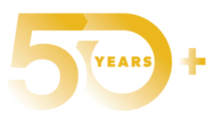 Gold 50 Years+ Logo